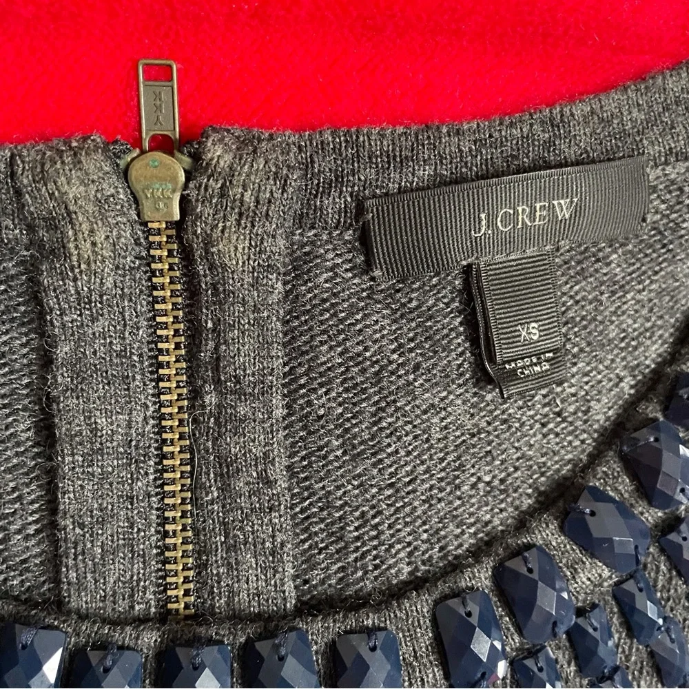 J. Crew Charcoal Gray Crew Neck Sweater